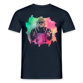 Artisan chrétien - T-shirt homme - marine - Devant - AI Model Male 178 light (178cm)