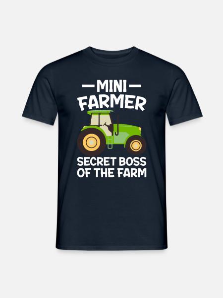 bauer Heimlicher Chef Der Farm - Männer T-Shirt - Navy