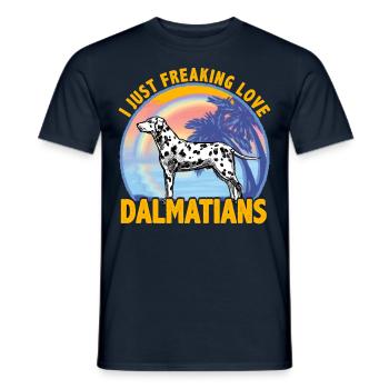 J’adore les Dalmatiens - T-shirt homme - marine - Devant - AI Model Male 178 light (178cm)