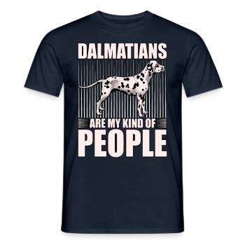 Dalmatians are my kind of people - Männer T-Shirt - Navy - Vorne - AI Model Male 178 light (178cm)
