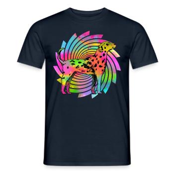Dalmatien Rétro - T-shirt homme - marine - Devant - AI Model Male 178 light (178cm)