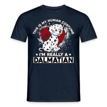 This is my Human Costume I'm really a Dalmatian - Men's T-Shirt - navy - Front - AI Model Male 178 light (178cm)