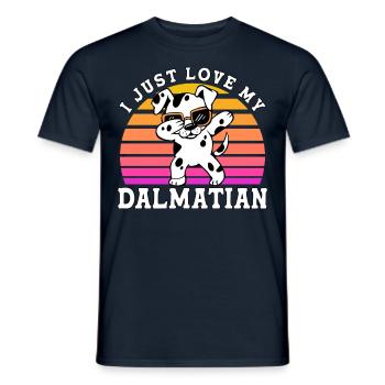 J’adore mon dalmatien - T-shirt homme - marine - Devant - AI Model Male 178 light (178cm)