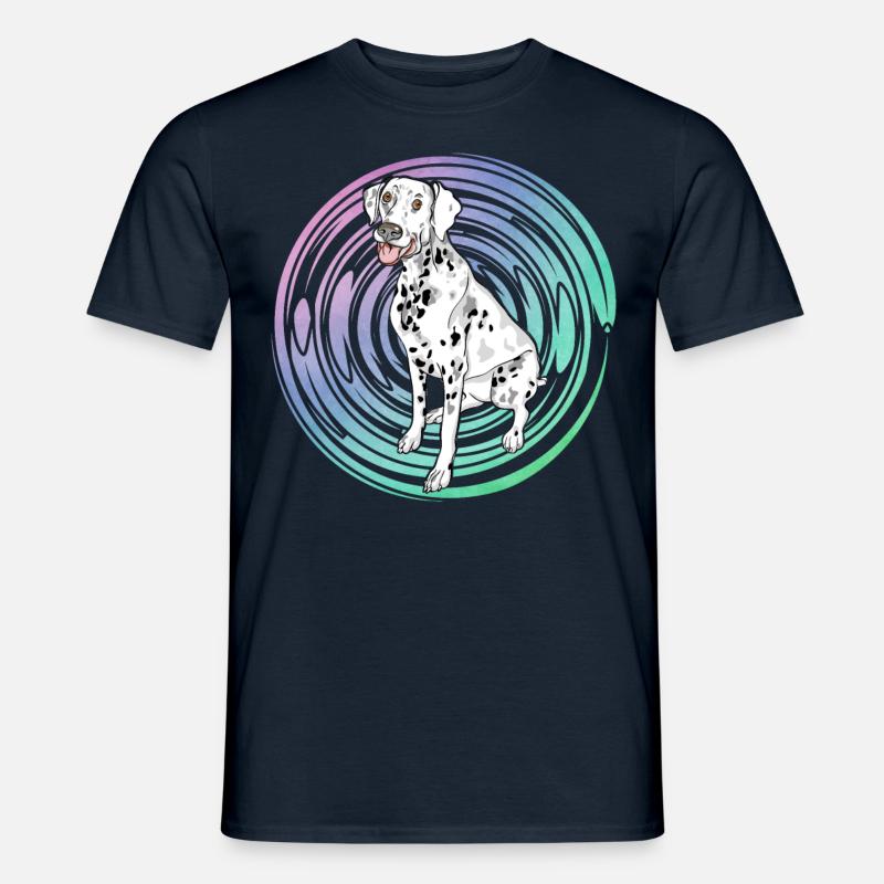 Dalmatiner Retro - Männer T-Shirt - Navy