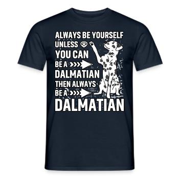 Dalmatiner Lustiger Spruch - Männer T-Shirt - Navy - Vorne - AI Model Male 178 light (178cm)