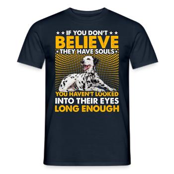 Drôle de dicton dalmate - T-shirt homme - marine - Devant - AI Model Male 178 light (178cm)