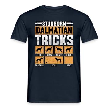 Stubborn Dalmatian Tricks - Männer T-Shirt - Navy - Vorne - AI Model Male 178 light (178cm)