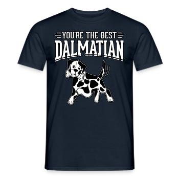You're the best dalmatian - Männer T-Shirt - Navy - Vorne - AI Model Male 178 light (178cm)