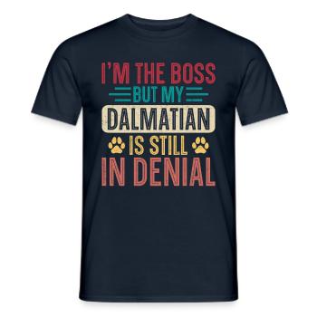 Dalmatiner Lustiger Spruch - Männer T-Shirt - Navy - Vorne - AI Model Male 178 light (178cm)