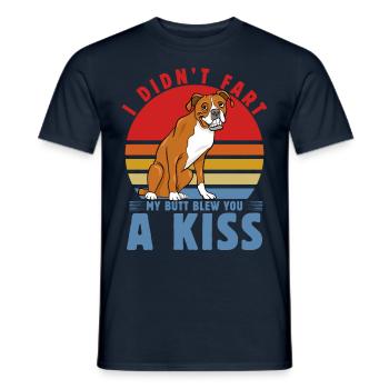 Je n’ai pas pété mes fesses t’a soufflé un baiser Boxer - T-shirt homme - marine - Devant - AI Model Male 178 light (178cm)