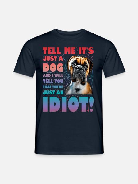 Boxer Lustiger Spruch - Männer T-Shirt - Navy