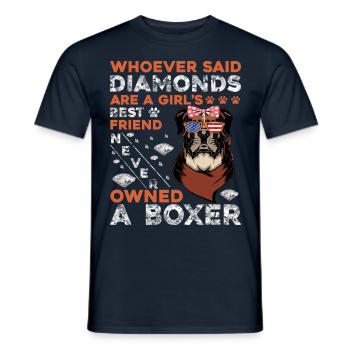 Boxeur - T-shirt homme - marine - Devant - AI Model Male 178 light (178cm)