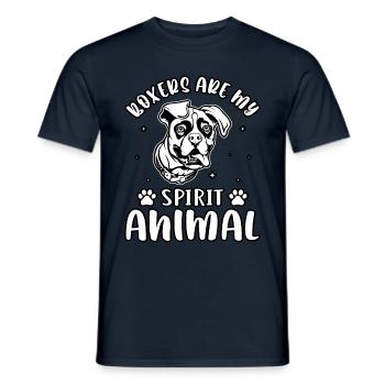 Boxers Are My Spirit Animal - Männer T-Shirt - Navy - Vorne - AI Model Male 178 light (178cm)