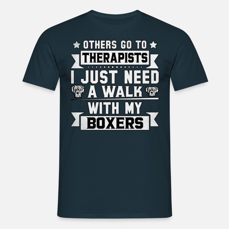 Boxers - Männer T-Shirt - Navy