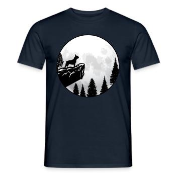 Bouledogue français - T-shirt homme - marine - Devant - AI Model Male 178 light (178cm)