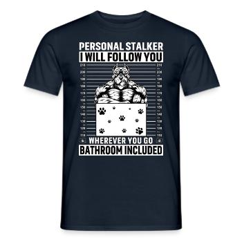 Pitbull Personal Stalker - T-shirt homme - marine - Devant - AI Model Male 178 light (178cm)