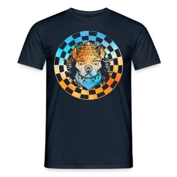 Pitbull - T-shirt homme - marine - Devant - AI Model Male 178 light (178cm)
