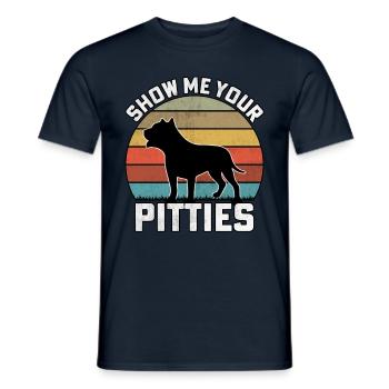 Montrez-moi vos pitties - T-shirt homme - marine - Devant - AI Model Male 178 light (178cm)