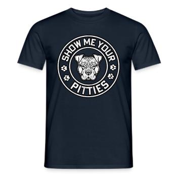 Show me your pitties - Männer T-Shirt - Navy - Vorne - AI Model Male 178 light (178cm)