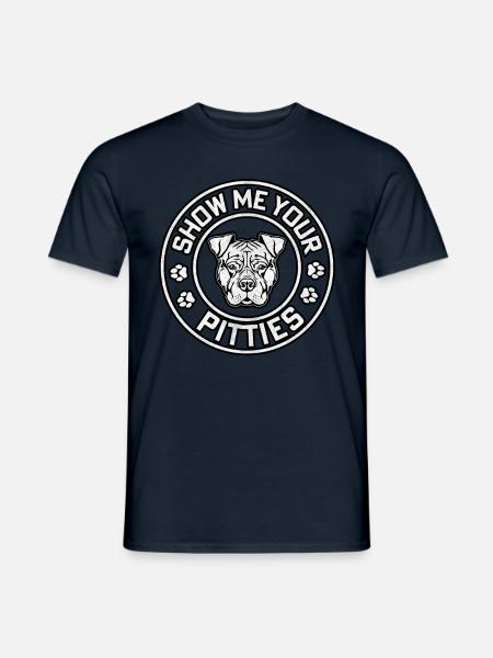Show me your pitties - Men's T-Shirt - navy
