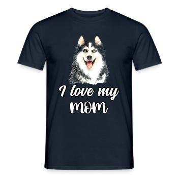 J’aime ma maman - T-shirt homme - marine - Devant - AI Model Male 178 light (178cm)