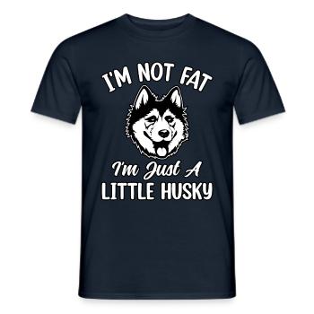 Je ne suis pas gros, je suis juste un peu husky - T-shirt homme - marine - Devant - AI Model Male 178 light (178cm)