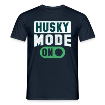 Husky mode on - Männer T-Shirt - Navy - Vorne - AI Model Male 178 light (178cm)