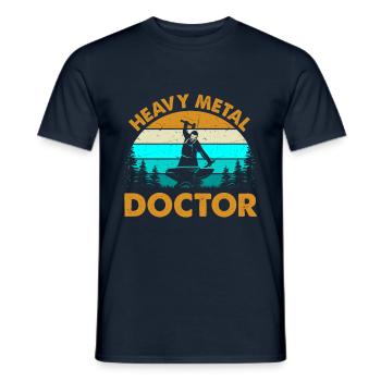 Heavy Metal Doctor Blacksmith And I Rock Them Both - Men's T-Shirt - navy - Front - AI Model Male 178 light (178cm)