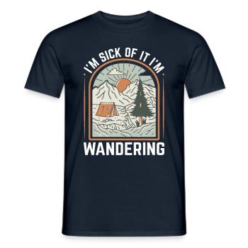 J’en ai marre que je rentre Wanderer Naturfreunde - T-shirt homme - marine - Devant - AI Model Male 178 light (178cm)