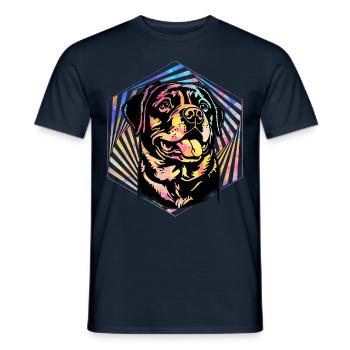 Rottweiler - Men's T-Shirt - navy - Front - AI Model Male 178 light (178cm)