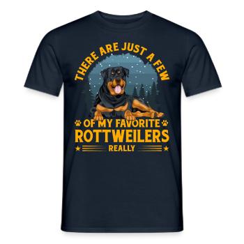 Rottweiler drôle de dicton - T-shirt homme - marine - Devant - AI Model Male 178 light (178cm)