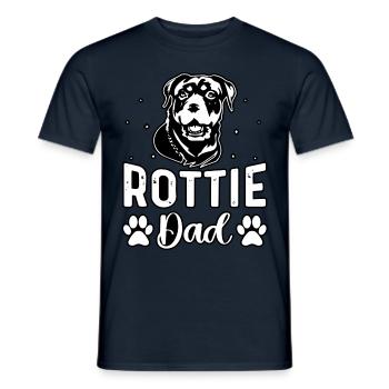 Papa Rottie - T-shirt homme - marine - Devant - AI Model Male 178 light (178cm)