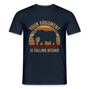 Votre argument est à la traîne d’Elefant Tarö - T-shirt homme - marine - Devant - AI Model Male 178 light (178cm)