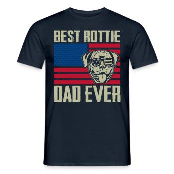 Meilleur papa pourri de tous les temps - T-shirt homme - marine - Devant - AI Model Male 178 light (178cm)
