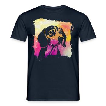 Beagle - Men's T-Shirt - navy - Front - AI Model Male 178 light (178cm)