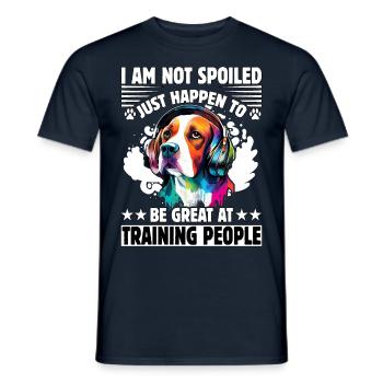 Je ne suis pas gâté juste heureux d’être excellent à - T-shirt homme - marine - Devant - AI Model Male 178 light (178cm)