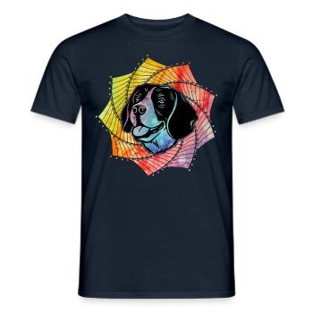 Beagle Dog - Men's T-Shirt - navy - Front - AI Model Male 178 light (178cm)