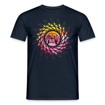 Beagle Dog - Men's T-Shirt - navy - Front - AI Model Male 178 light (178cm)