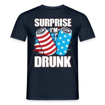 Surprise I'm drunk - Männer T-Shirt - Navy - Vorne - AI Model Male 178 light (178cm)