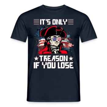 Ce n’est que de la trahison si vous perdez - T-shirt homme - marine - Devant - AI Model Male 178 light (178cm)