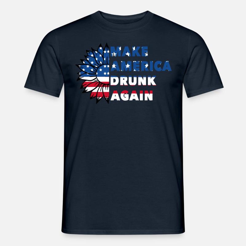 Make America Drunk again - Männer T-Shirt - Navy
