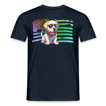Labrador - T-shirt homme - marine - Devant - AI Model Male 178 light (178cm)