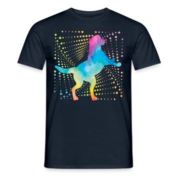 Labrador Retro - Men's T-Shirt - navy - Front - AI Model Male 178 light (178cm)