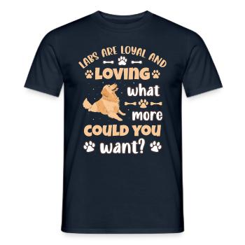 Labrador - T-shirt homme - marine - Devant - AI Model Male 178 light (178cm)