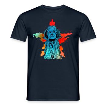 Rétro havanais - T-shirt homme - marine - Devant - AI Model Male 178 light (178cm)