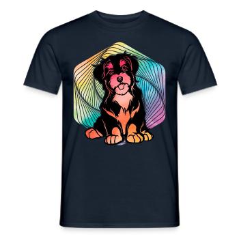 Rétro havanais - T-shirt homme - marine - Devant - AI Model Male 178 light (178cm)