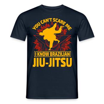 You can't scare me I know Brazilian Jiu-Jitsu - Männer T-Shirt - Navy - Vorne - AI Model Male 178 light (178cm)
