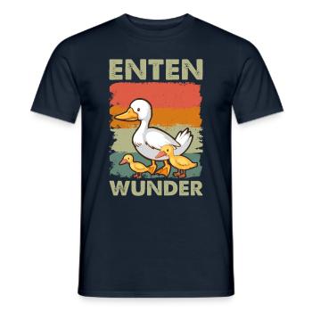 Enten Mom Kinder Enten Wunder - Männer T-Shirt - Navy - Vorne - AI Model Male 178 light (178cm)