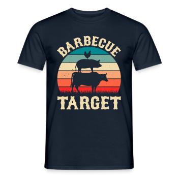 Barbecue Destination Grill Master Barbecue Barbecue Party - Men's T-Shirt - navy - Front - AI Model Male 178 light (178cm)