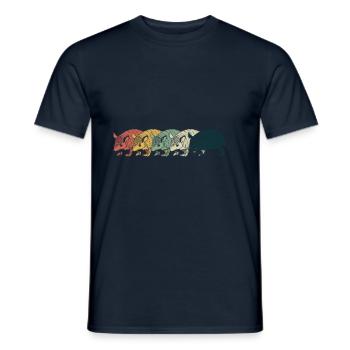 Fan Of Armadillo Friends - Men's T-Shirt - navy - Front - AI Model Male 178 light (178cm)